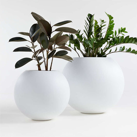 Conjunto 2 Vasos Esférico Branco Neve – Linha Geo