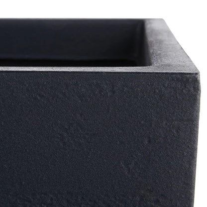 Vaso Cachepô Preto Grafite – Grande